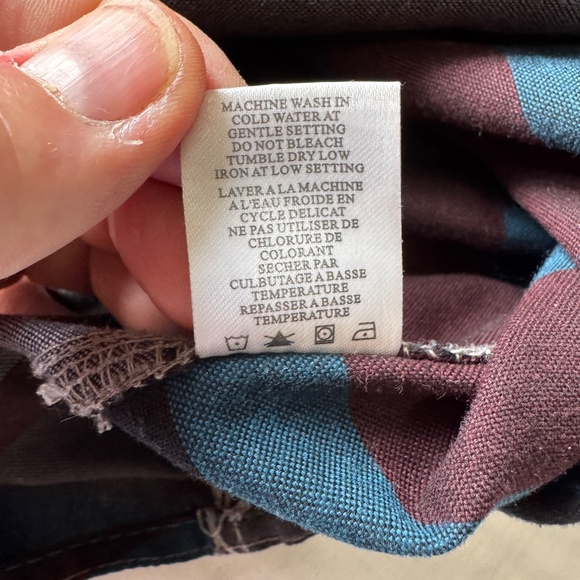 Burnside Mens Cotton Blend Long Sleeve Button Up Casual Dress Shirt Size Large - Picture 13 of 15